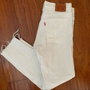 Levi’s Women’s White Skinny Jeans